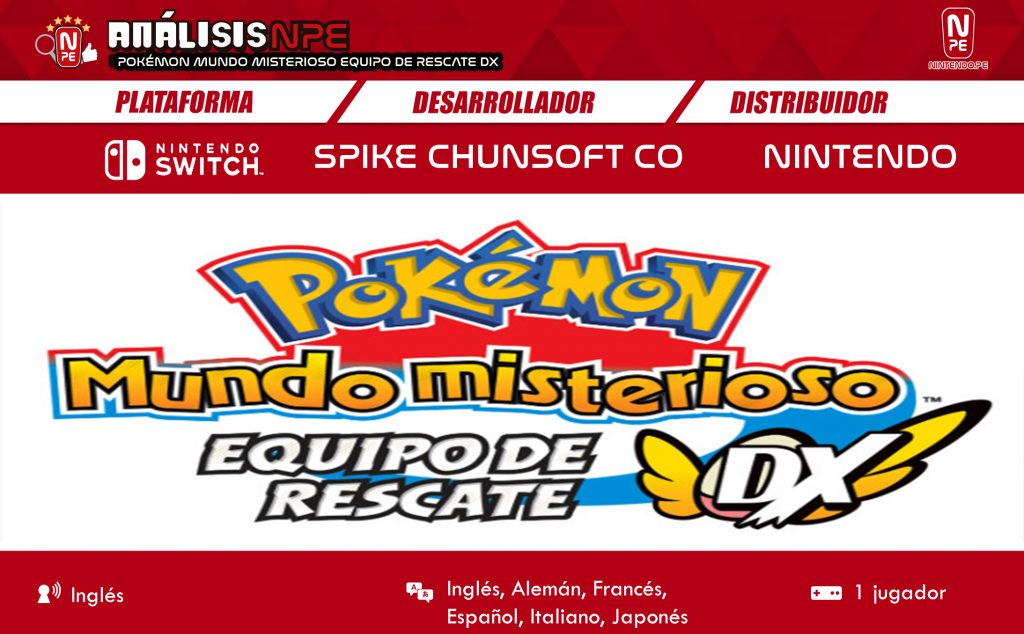Pokémon Mundo misterioso: equipo de rescate DX Estándar | Nintendo Switch -  Código de descarga