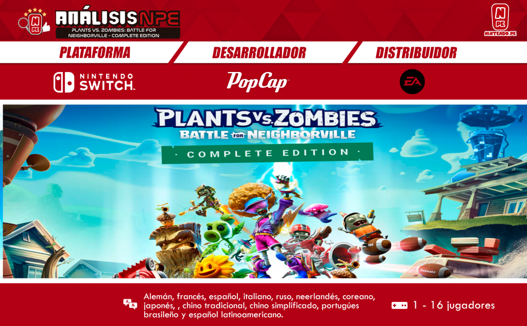 Plants vs Zombies: Battle for Neighborville Complete Edition - Nintendo  Switch · EA · El Corte Inglés