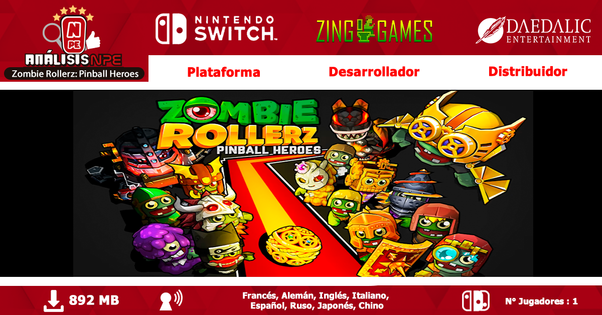 Zombie Rollerz: Pinball Heroes instaling